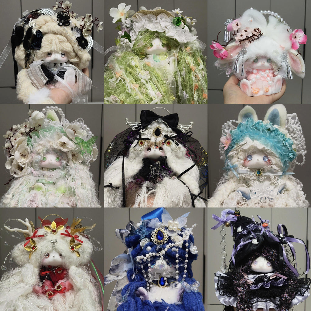 [BBR-盲盒】原创手工DIY限量版垂耳兔硅胶减压玩偶手工制作可爱迷人礼品玩具