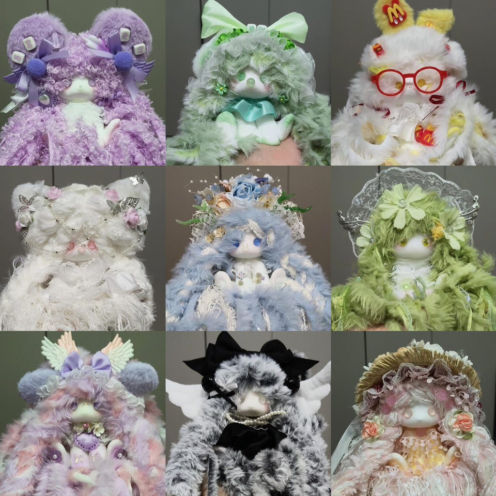 [BBR-盲盒】原创手工DIY限量版垂耳兔硅胶减压玩偶手工制作可爱迷人礼品玩具