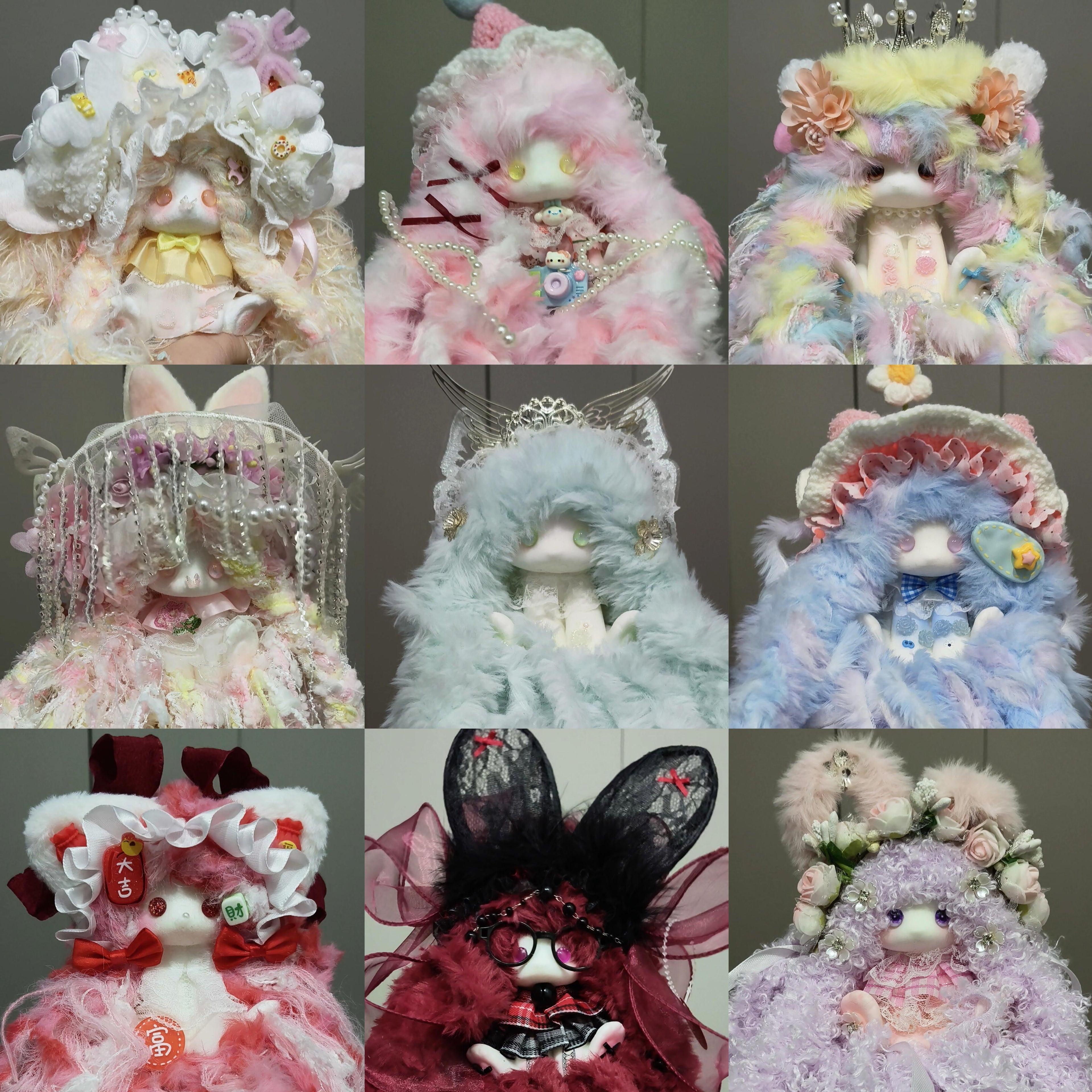 [BBR-盲盒】原创手工DIY限量版垂耳兔硅胶减压玩偶手工制作可爱迷人礼品玩具