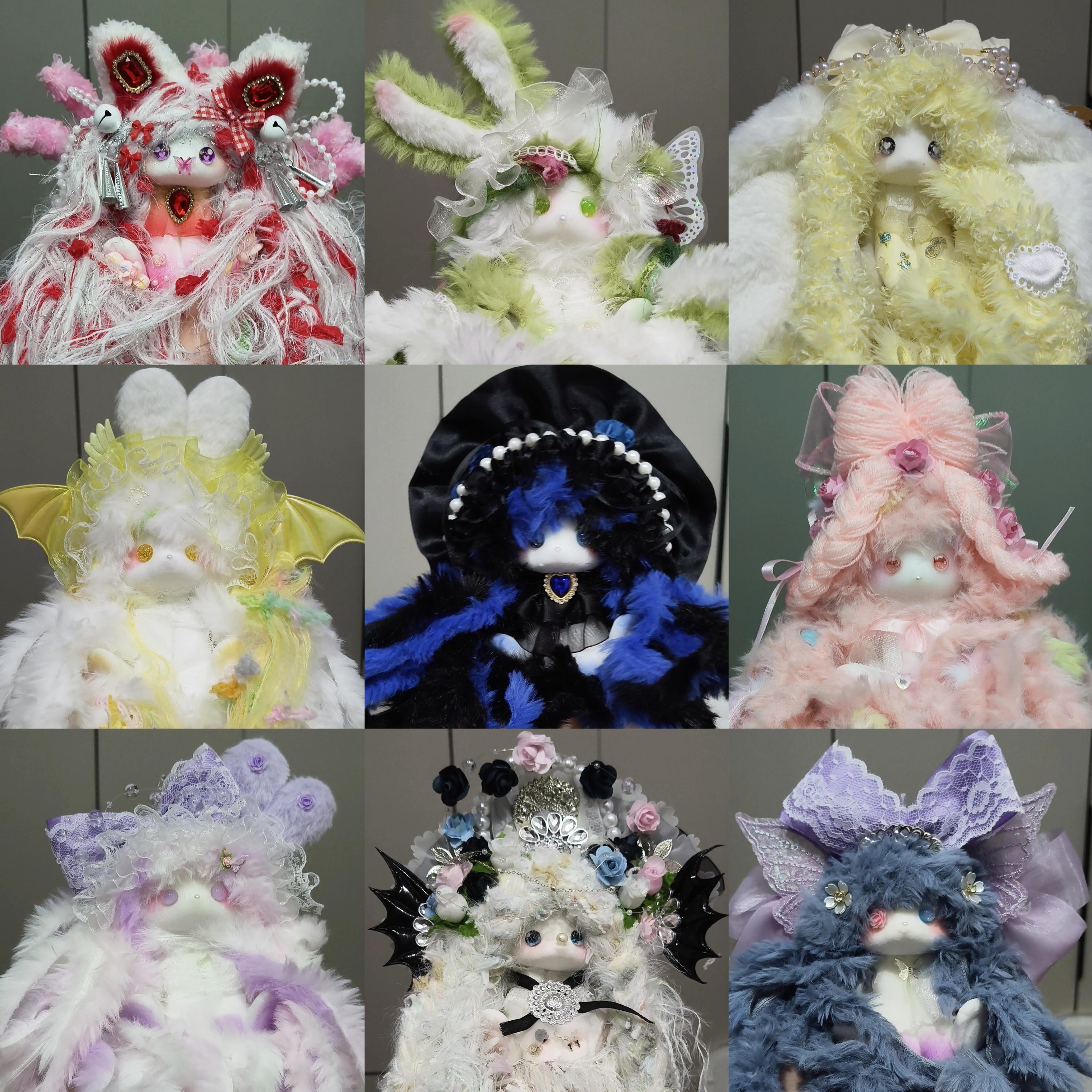 [BBR-盲盒】原创手工DIY限量版垂耳兔硅胶减压玩偶手工制作可爱迷人礼品玩具